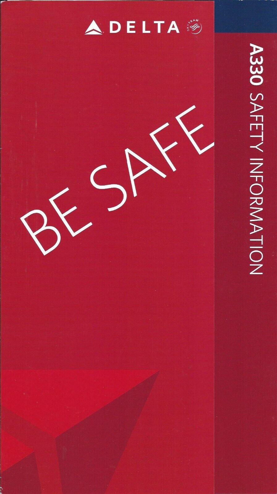 Safety Card - Delta - A330 - 2009 (S4119)