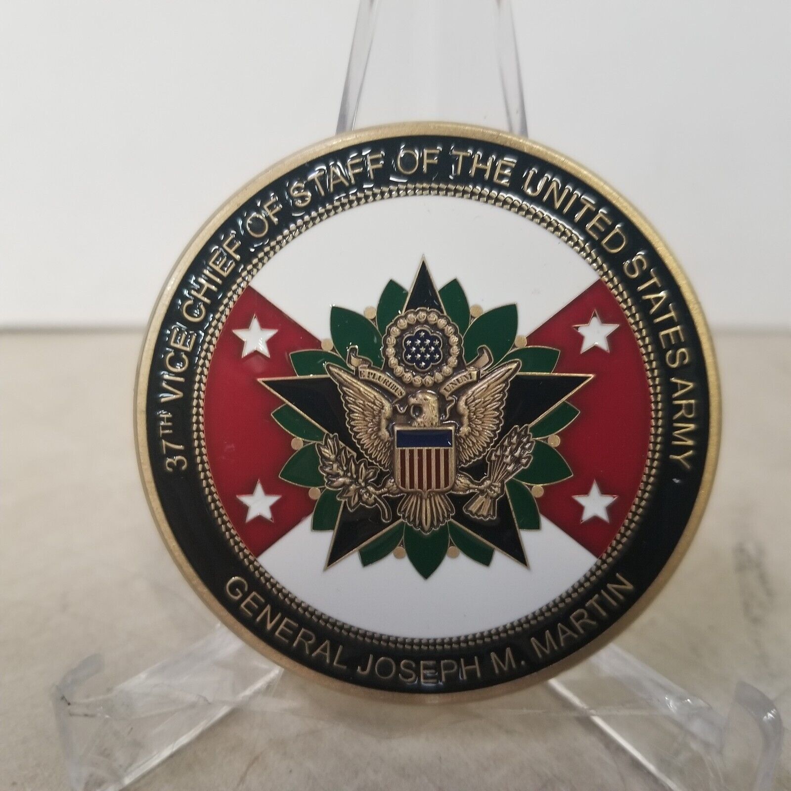 US Army 37th Vice Chief Of Staff Of The Army Joseph M Martin Challenge Coin