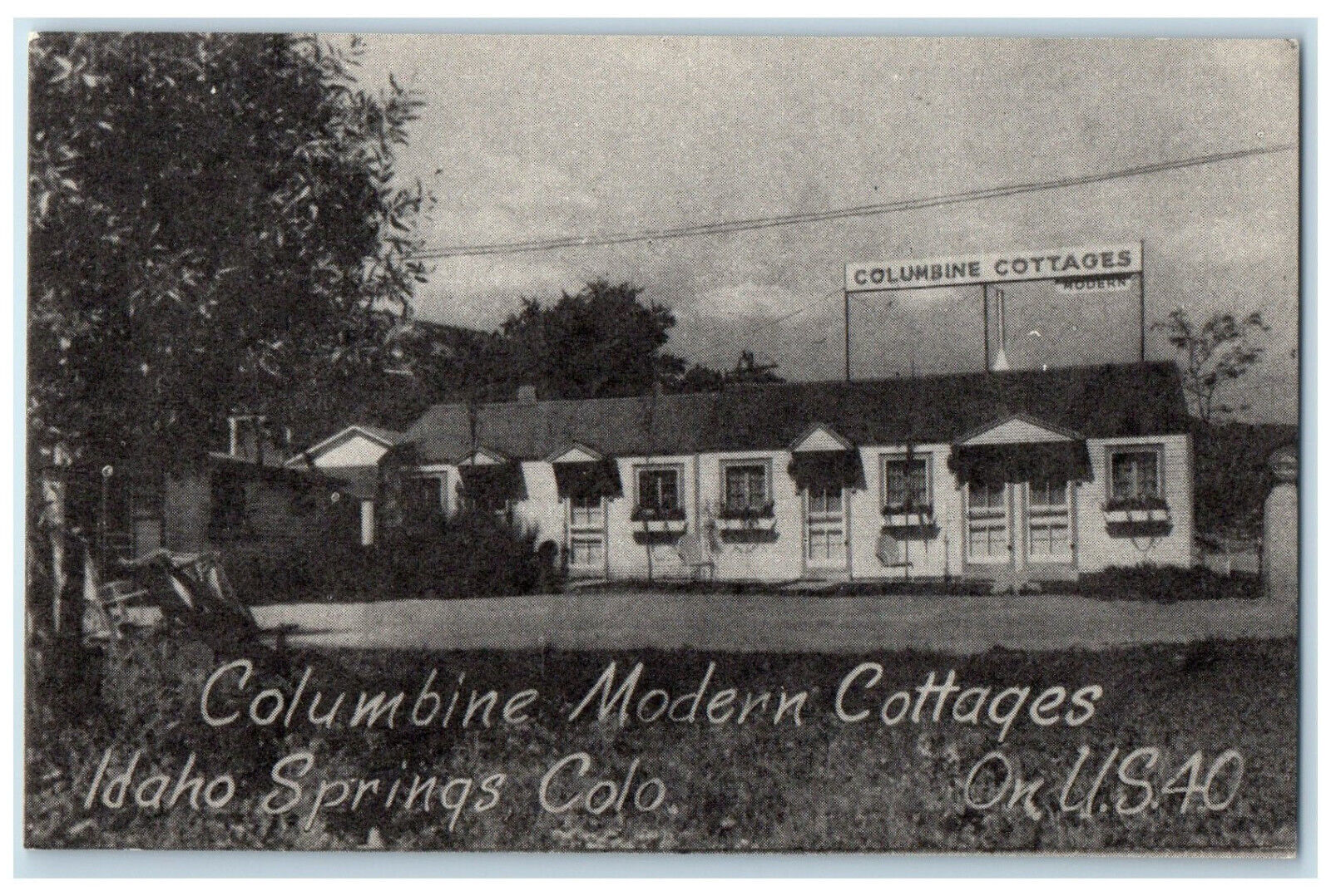 c1910 Columbine Modern Cottages Idaho Springs Colorado CO Unposted Postcard