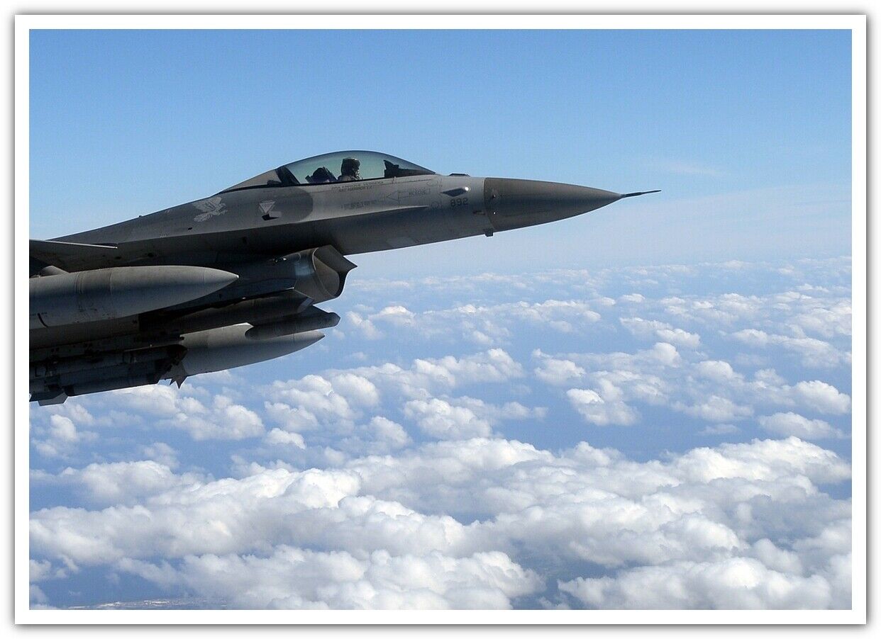 General Dynamics F-16 Fighting Falcon military aircraft aircraft dual monitors 4