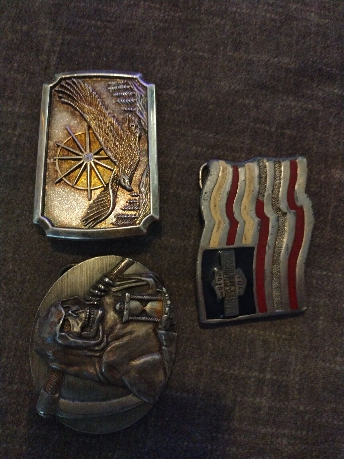Harley Davidson 1981-2000 Collective Belt Buckles Will Sell Separately Or As Set