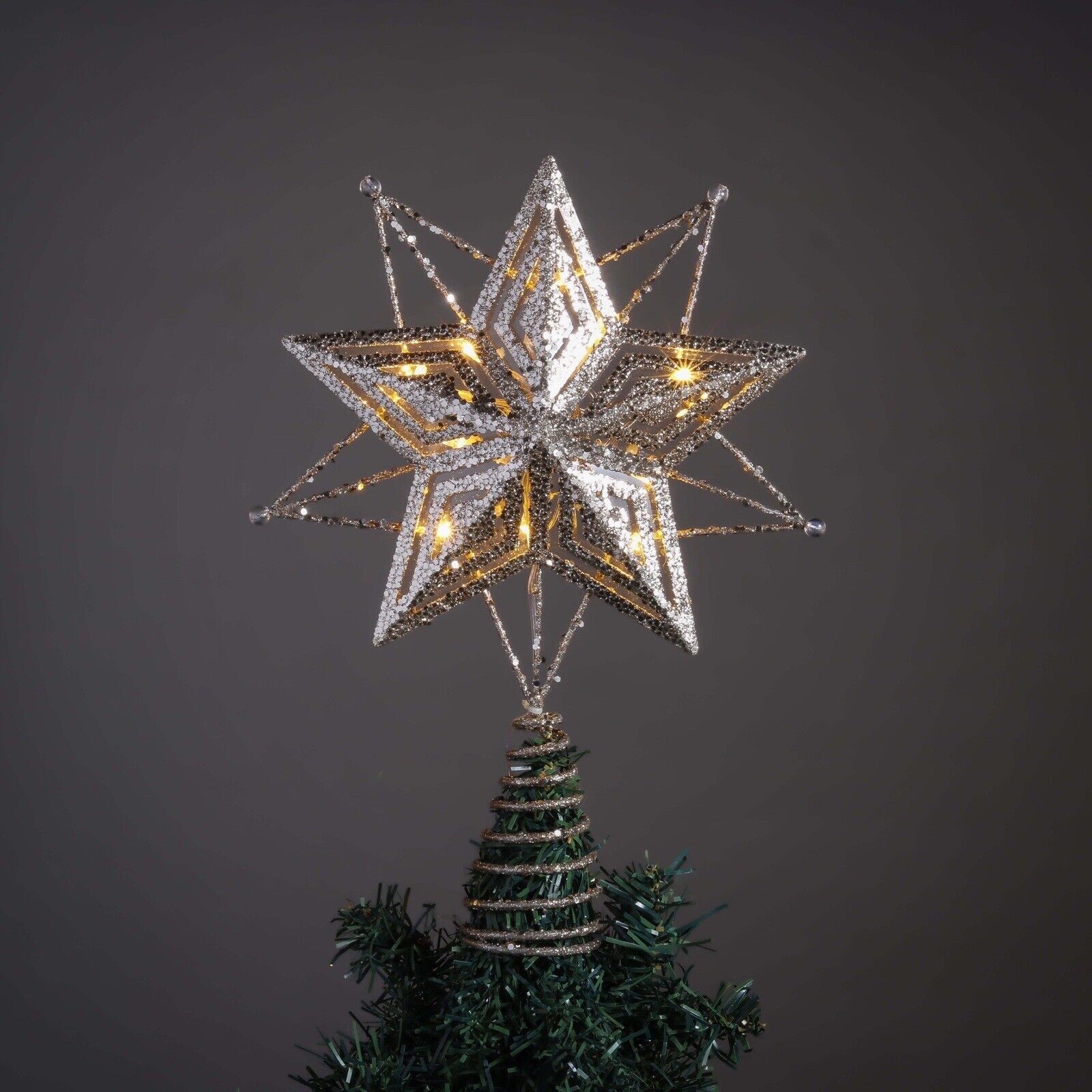 LED Christmas tree topper star