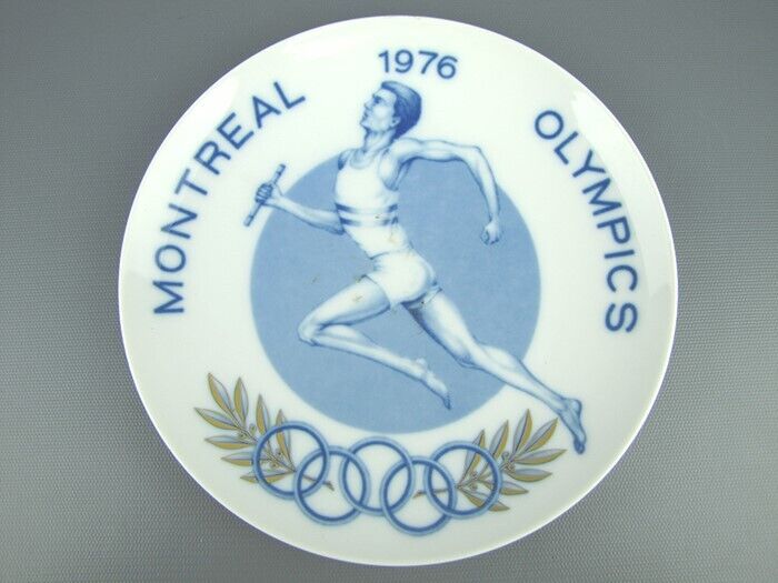 Vintage 1976 Montreal Olympic Games Limited Edition First Issue Plate Runner