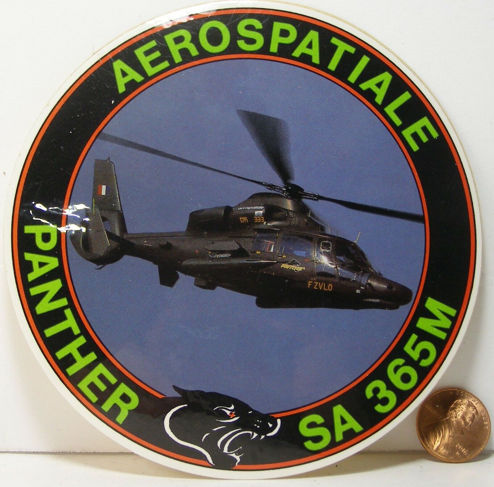 Aerospatiale Panther Helicopter Sticker SA 365M