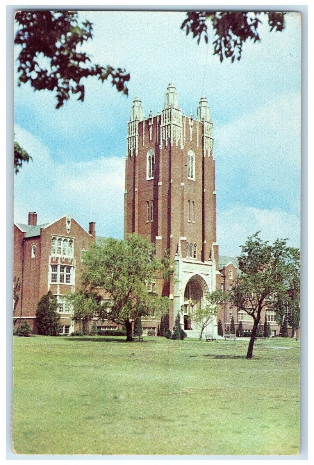 1952 Oklahoma City University Northwest Section Denominational Oklahoma Postcard