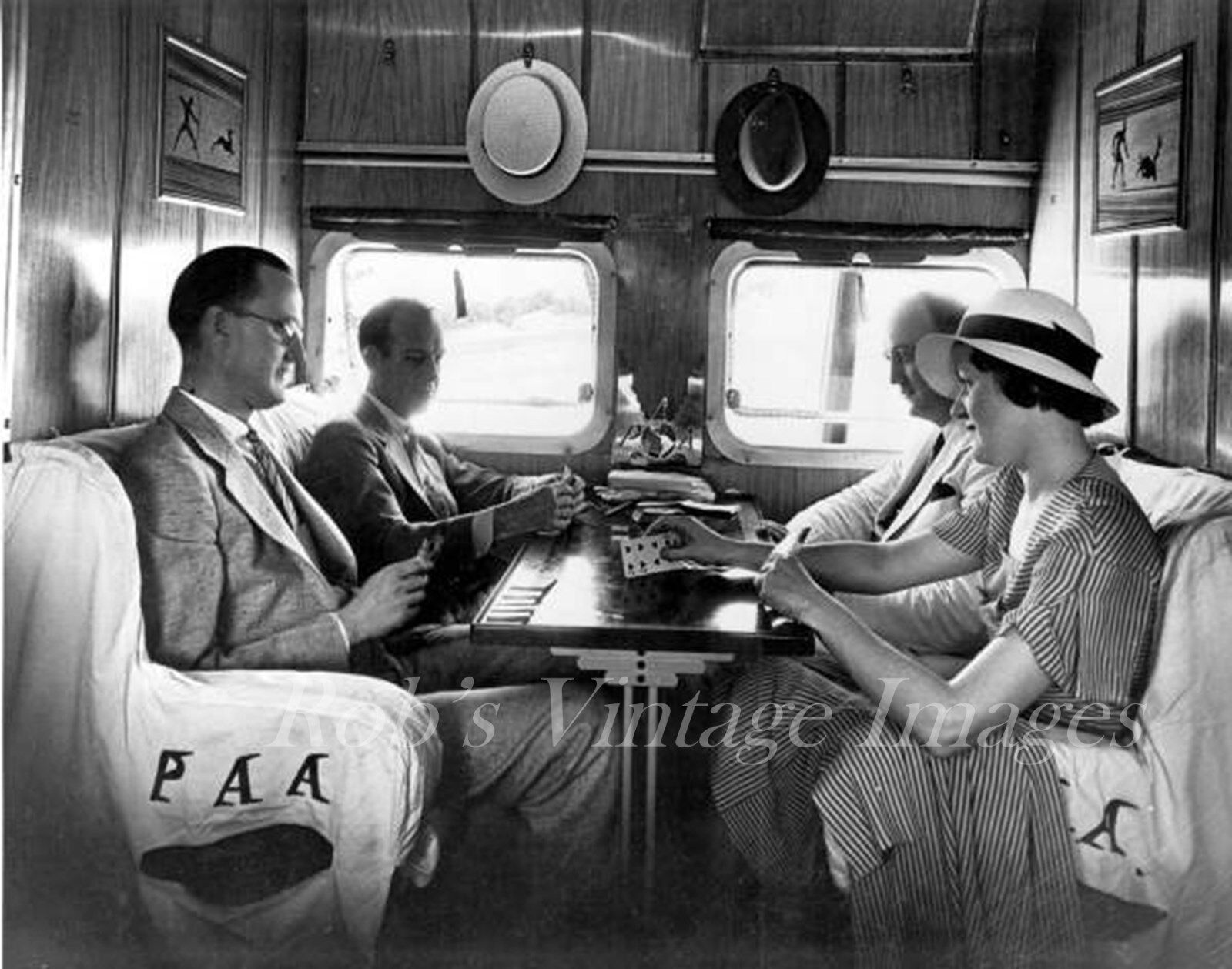  Pan Am Clipper Sikorsky S-42 Airplane Interior Flying Boat 1935 photo   
