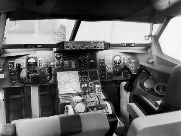 Real-Size Model Airbus A300 Cockpit Toulouse October 16 1968 Old Photo
