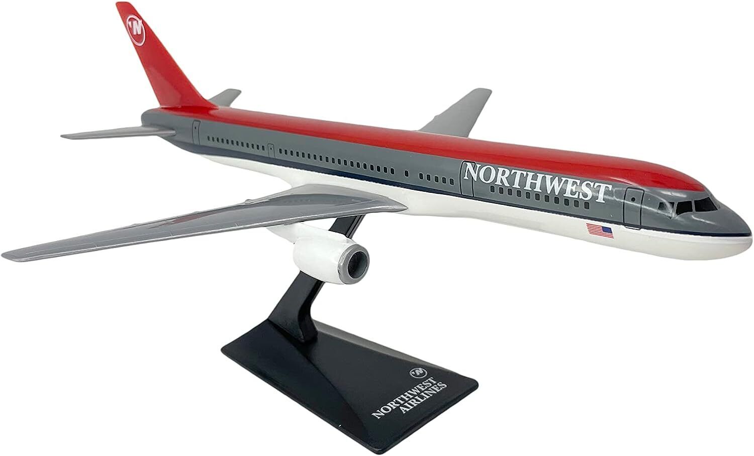 Flight Miniatures Northwest B757-200 Bowling Shoe Desk Top 1/200 Model Airplane
