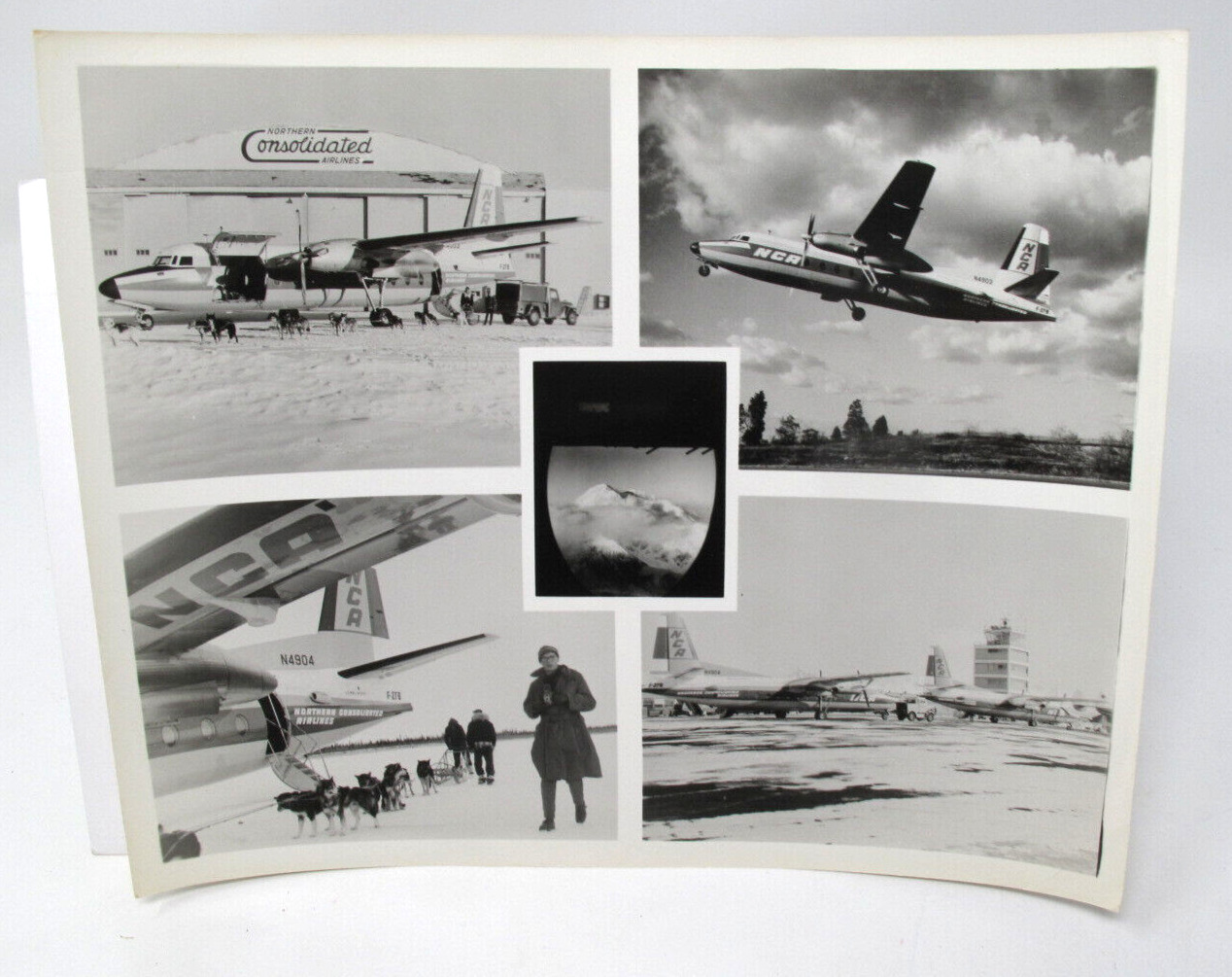 Northern Consolidated Airlines Aircraft N4903 N4904 Fairchild F27-B Hanger Photo