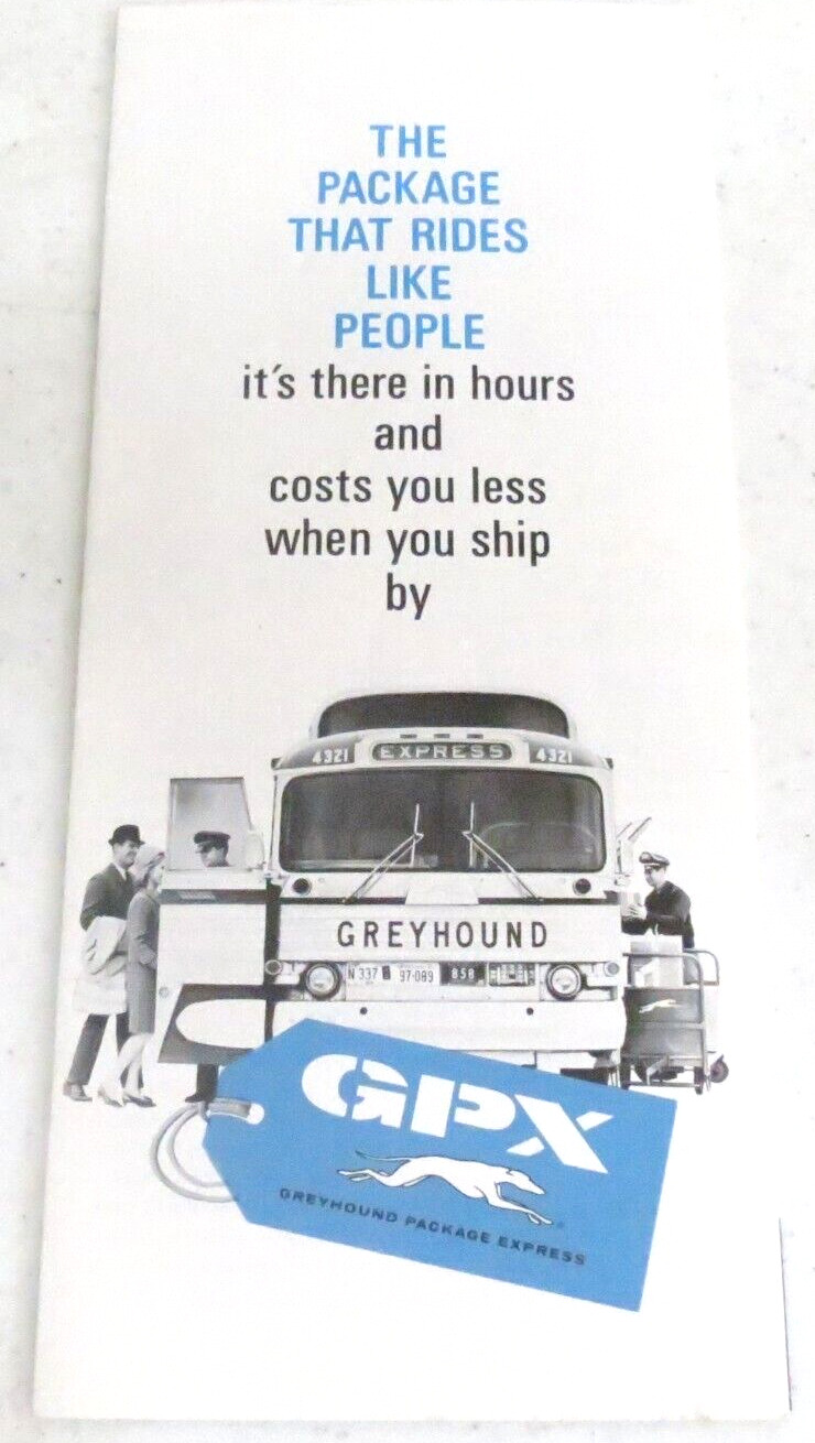 Greyhound Bus GPX Greyhound Package Express The Package that Rides Brouchure