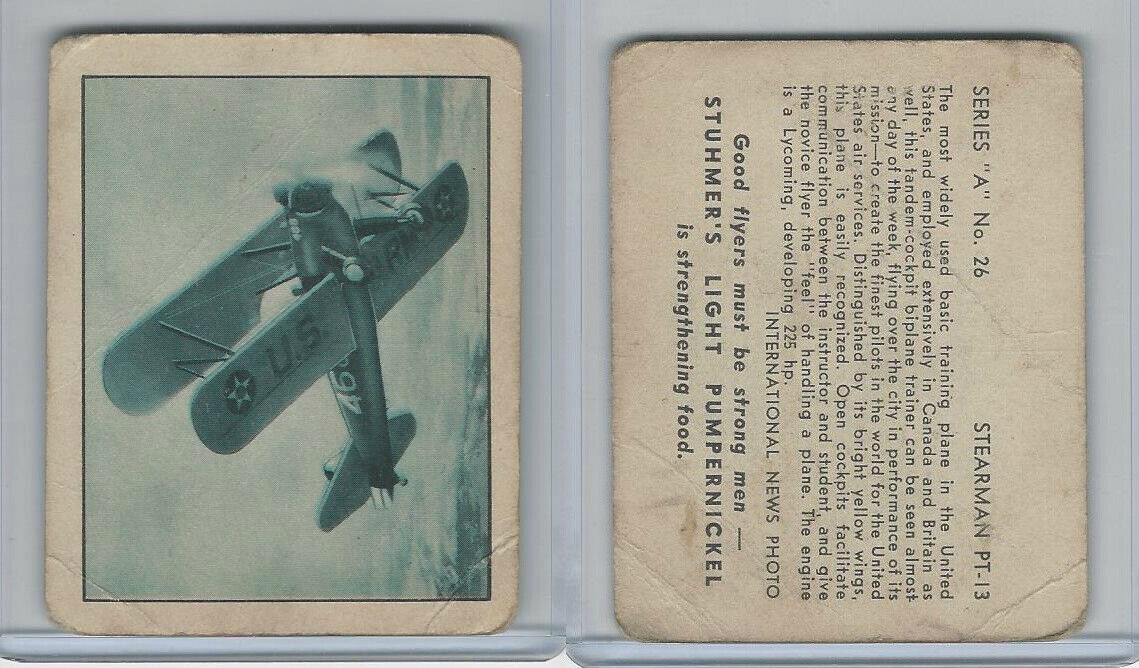 DC4 Stuhmer, Planes & Ships, 1940\'s, #26 Stearman PT-13