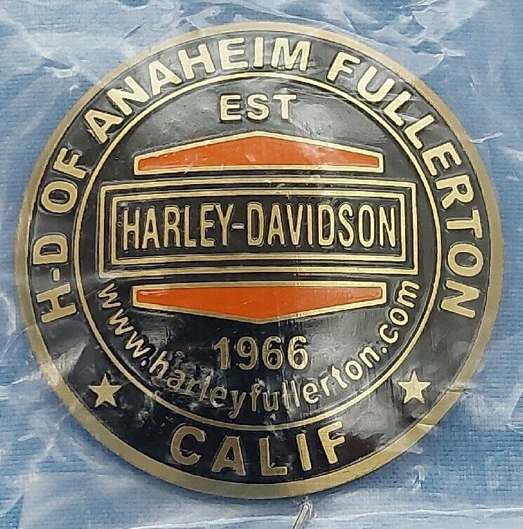 H-D OF ANAHEIM FULLERTON CALIFORNIA HARLEY DAVIDSON DEALERSHIP DOMED OIL DIP DOT