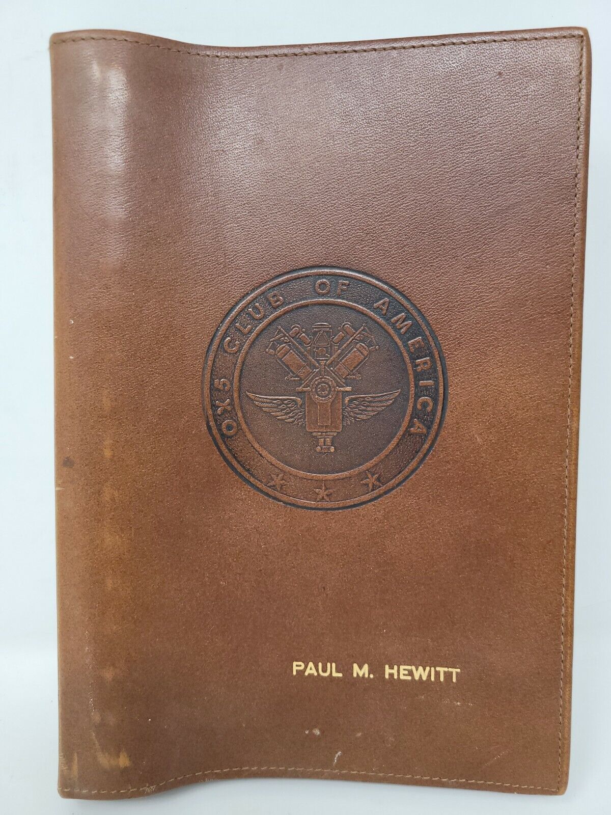 OX5 Club of America Aviation Pilots Roster Aug 1965 Leather Binder Paul M Hewitt