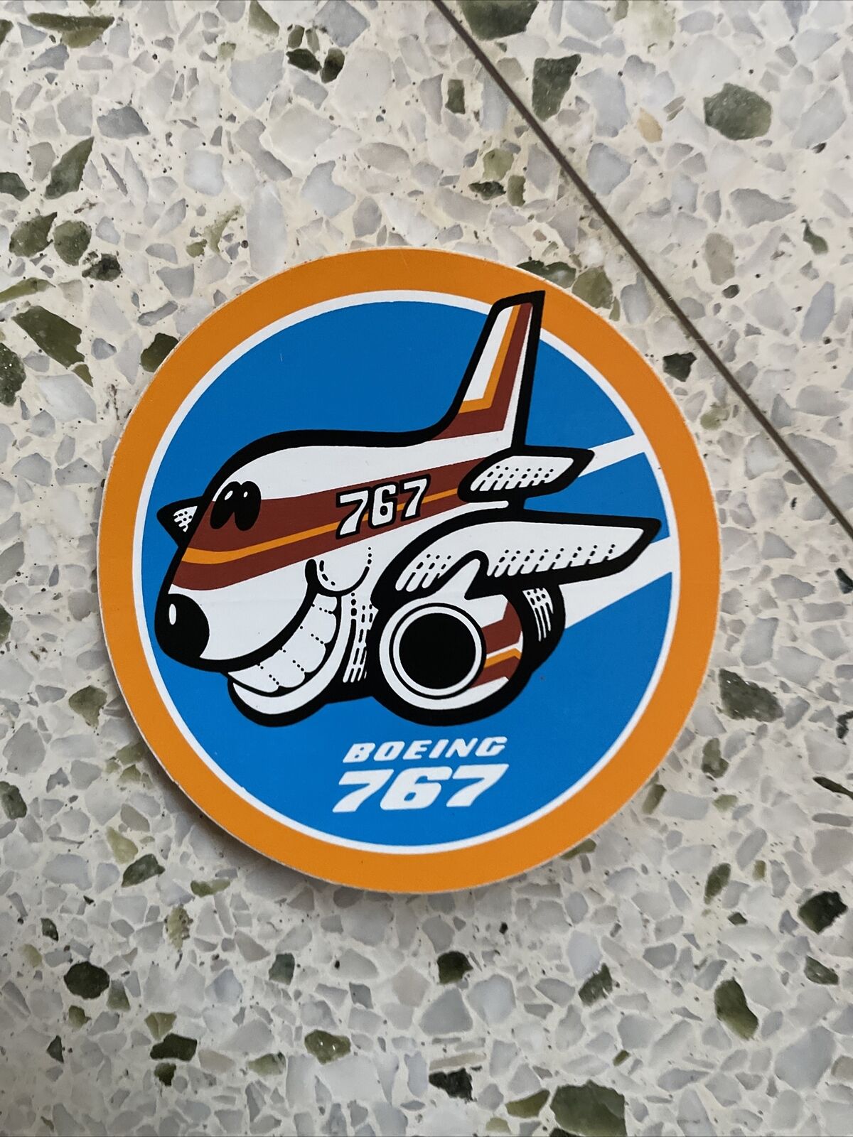 1982 Farnborough Airshow Boeing Company 767 Aircraft Jet Airliner Sticker Decal