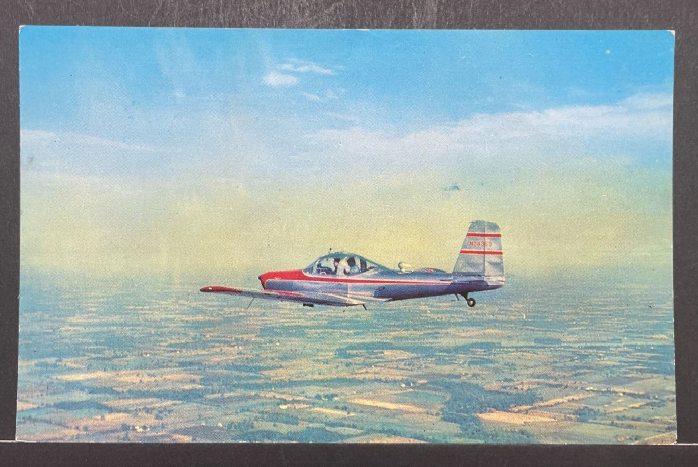 Airplane Postcard Meyers 145 Personal Airliner Unposted