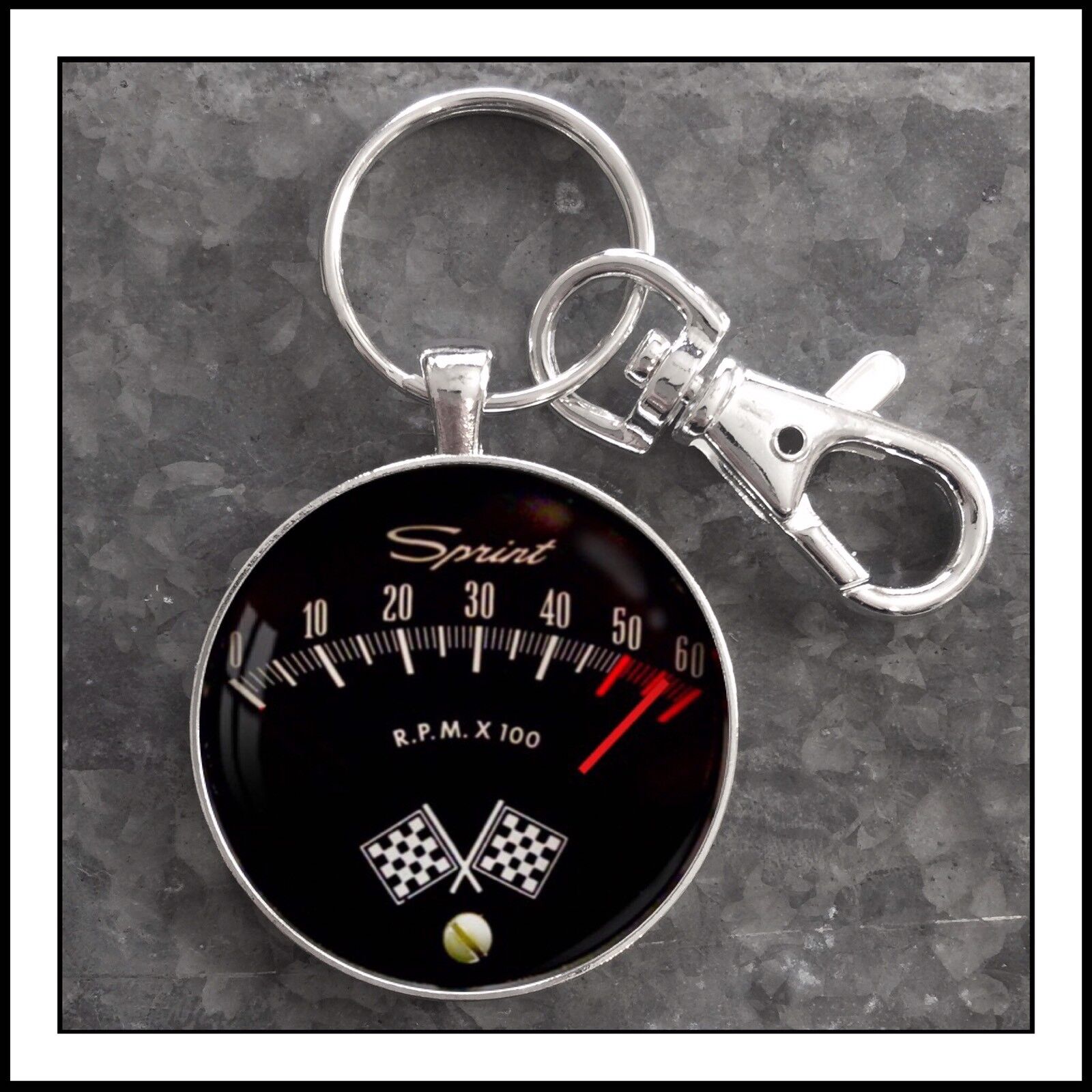 Ford Falcon Sprint Tachometer Photo Keychain Fathers Day Gift Fairlane Comet