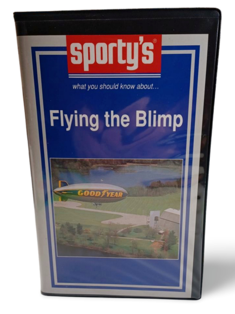 Sporty\'s Flying the Blimp 1993 VHS in Clamshell Case - Good Year Blimp Cockpit