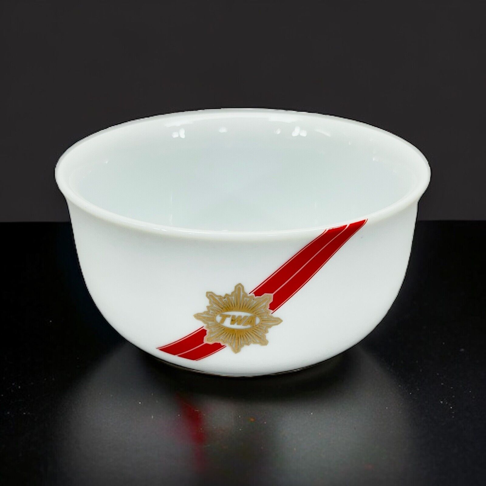Vintage TWA 1st Class Soup Fruit Bowl ABCO 44-1699 Porcelain 1960s - 1990s