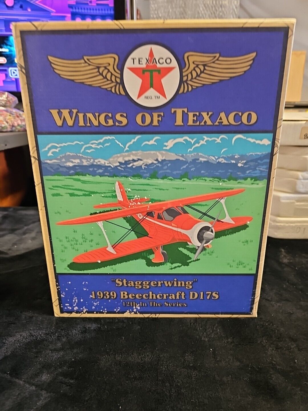 Ertl Wings of Texaco Staggerwing 1939 Beechcraft D17S 12th in the Series NEW