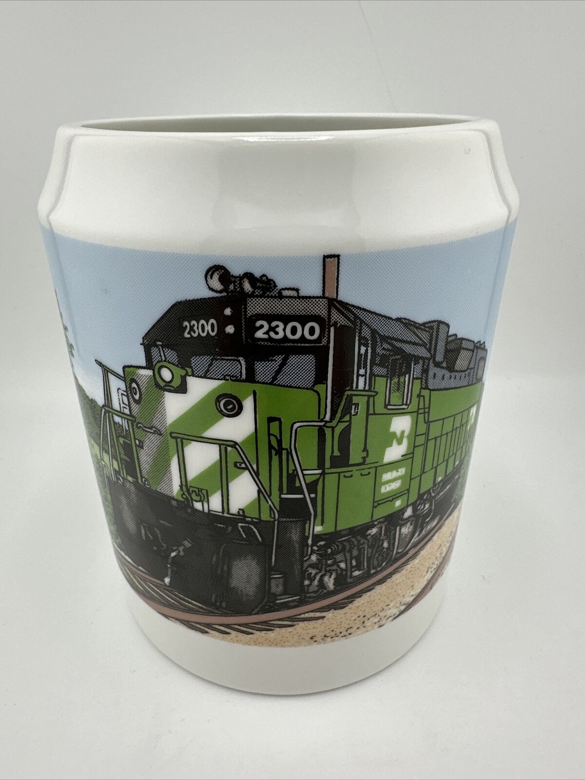 Vintage 1987 Burlington Northern Forest Products. BNSF Railroad Mug