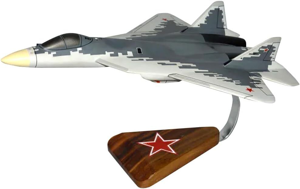Russian Sukhoi Su-57 Felon Pixel Scheme Desk Top Display 1/48 Model SC Airplane