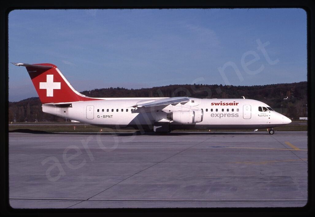Swissair Express BAe 146-300 G-BPNT Nov 00 Kodachrome Slide/Dia A18