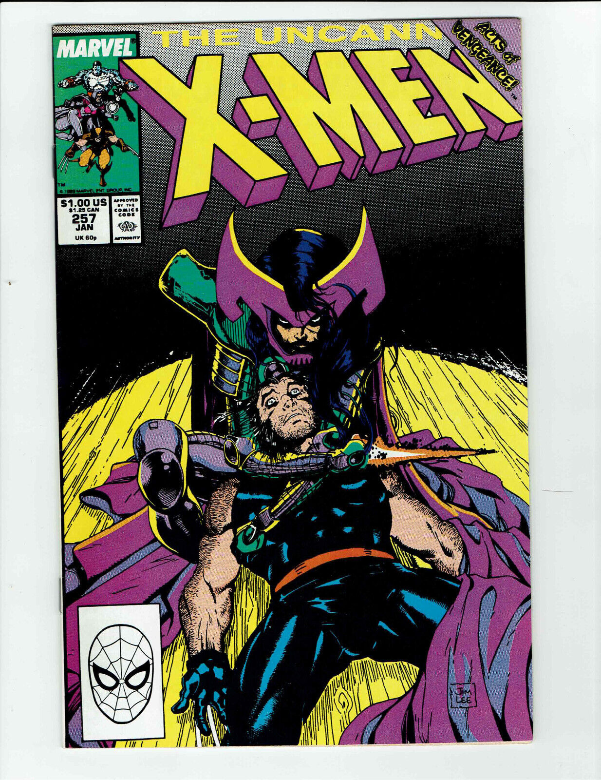 Uncanny X-Men (1963 1st series) #257 - 1st Psylocke use of the \