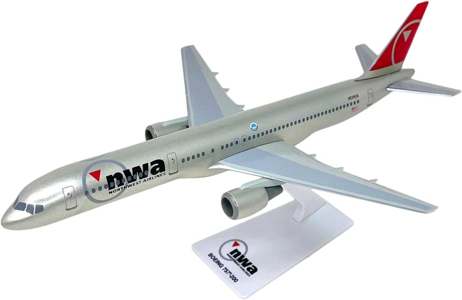 Flight Miniatures Northwest Airlines Boeing 757-200 Desk 1/200 Model Airplane