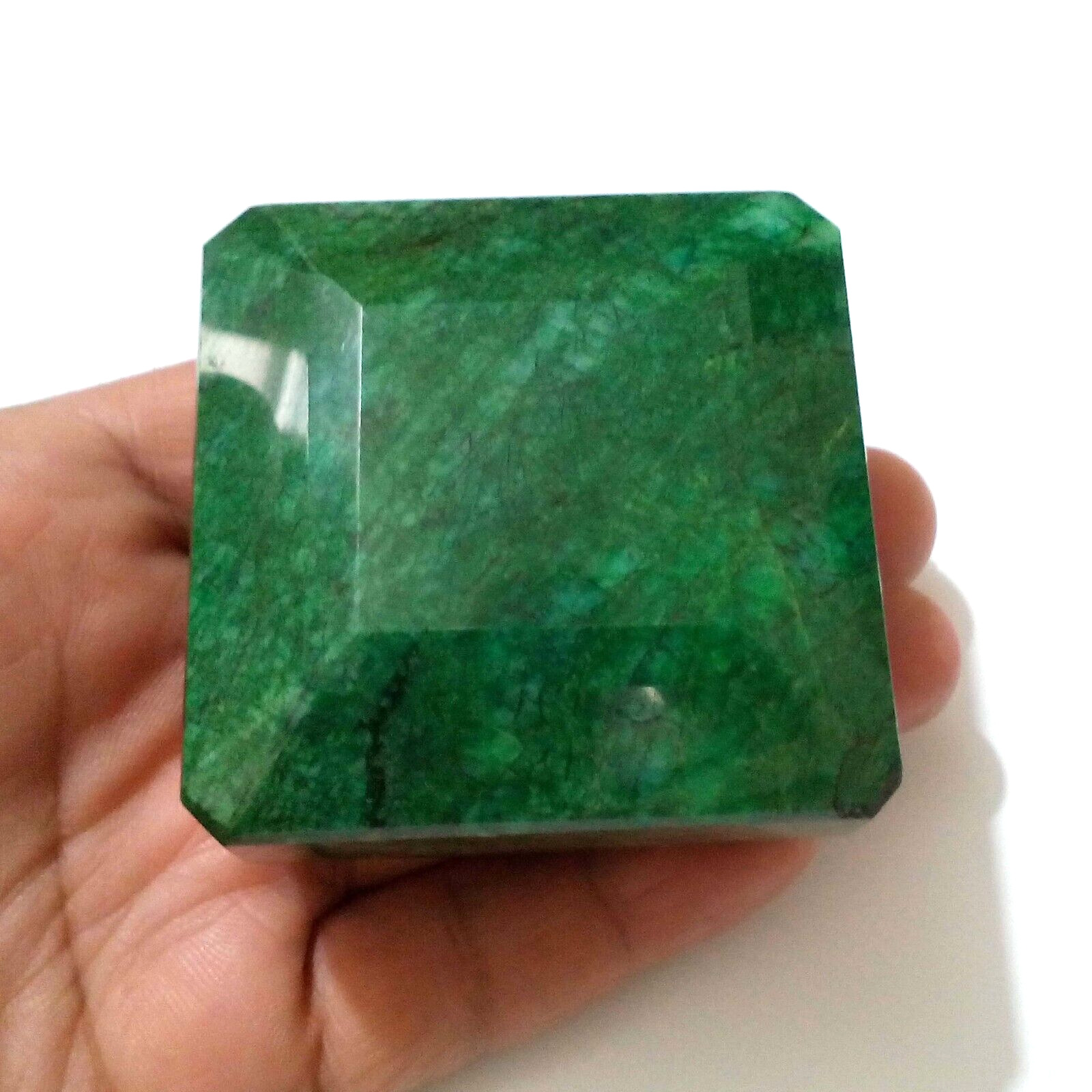 Fabulous Brazilian Emerald Big Size Faceted Emerald Shape 1590 Ct Loose Gemstone