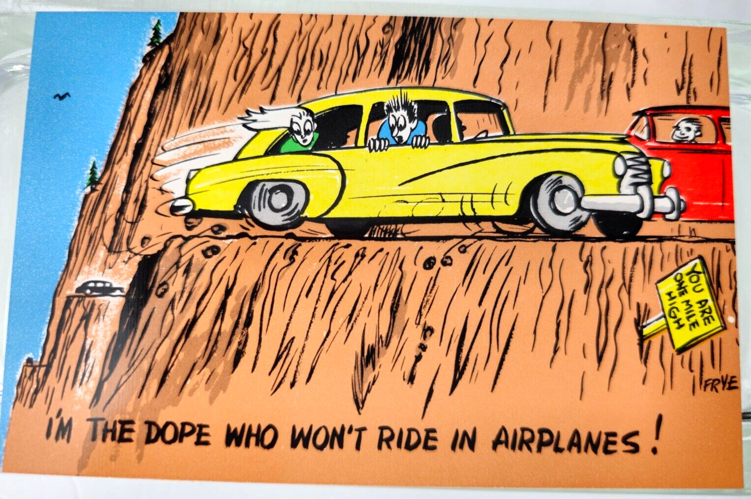 Highway Humor Comic PostCard- Frye & Smith H-423 \