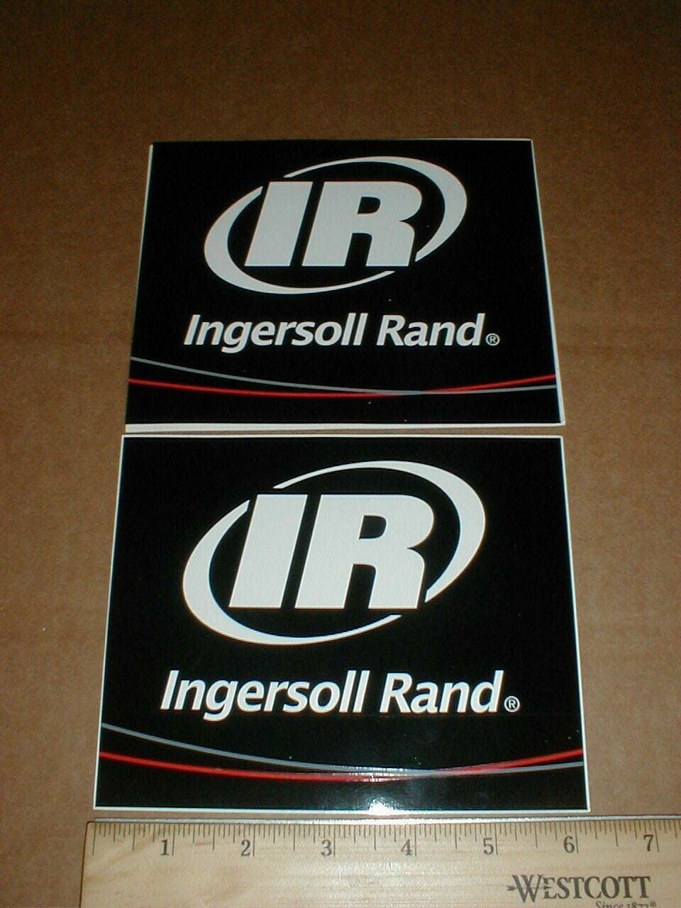 2 Ingersoll Rand 1990s-2000s work shop tools Drag Racing Decal Sticker Lot