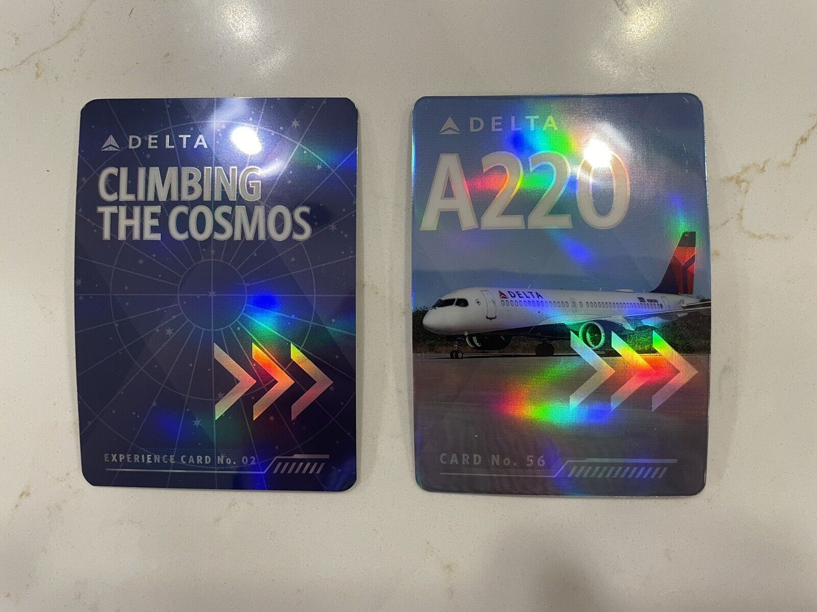 Delta Trading Cards Eclipse Climbing The Cosmos Experience No. 2 & Airbus A220
