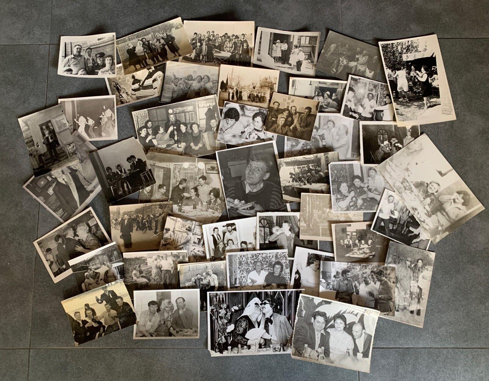 Set of old Soviet photographs 1960-1990, 44 pieces