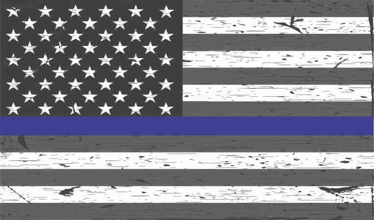 5X3 Rustic American Flag Blue Lives Matter Magnet Magnetic Car Police Magnets