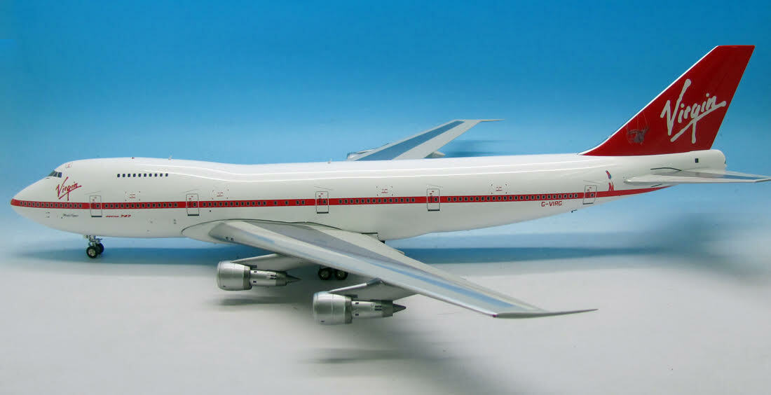 WB742RG Virgin Atlantic Airways Boeing 747-200 G-VIRG Diecast 1/200 Jet Model