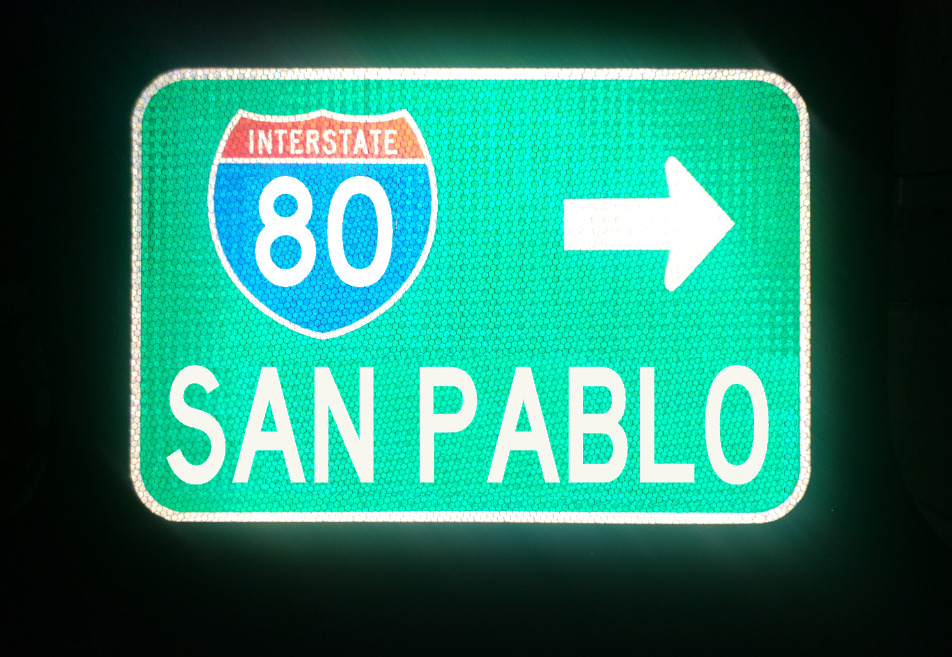 SAN PABLO Interstate 80 California route road sign-Richmond, Contra Costa County