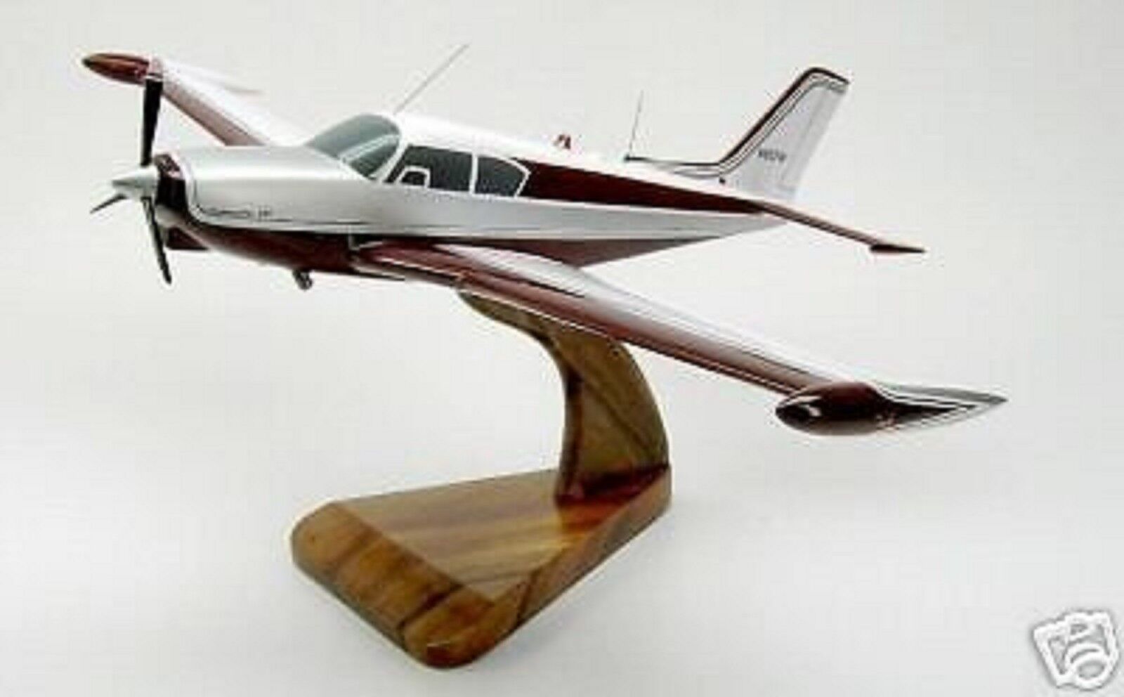 PA-24-250 Piper Comanche Airplane Desktop Kiln Dry Wood Model Small New