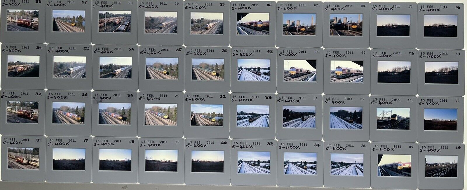 Original 35mm Train Slides X 40 Hinksey Free UK Post Date 2011 (B71)