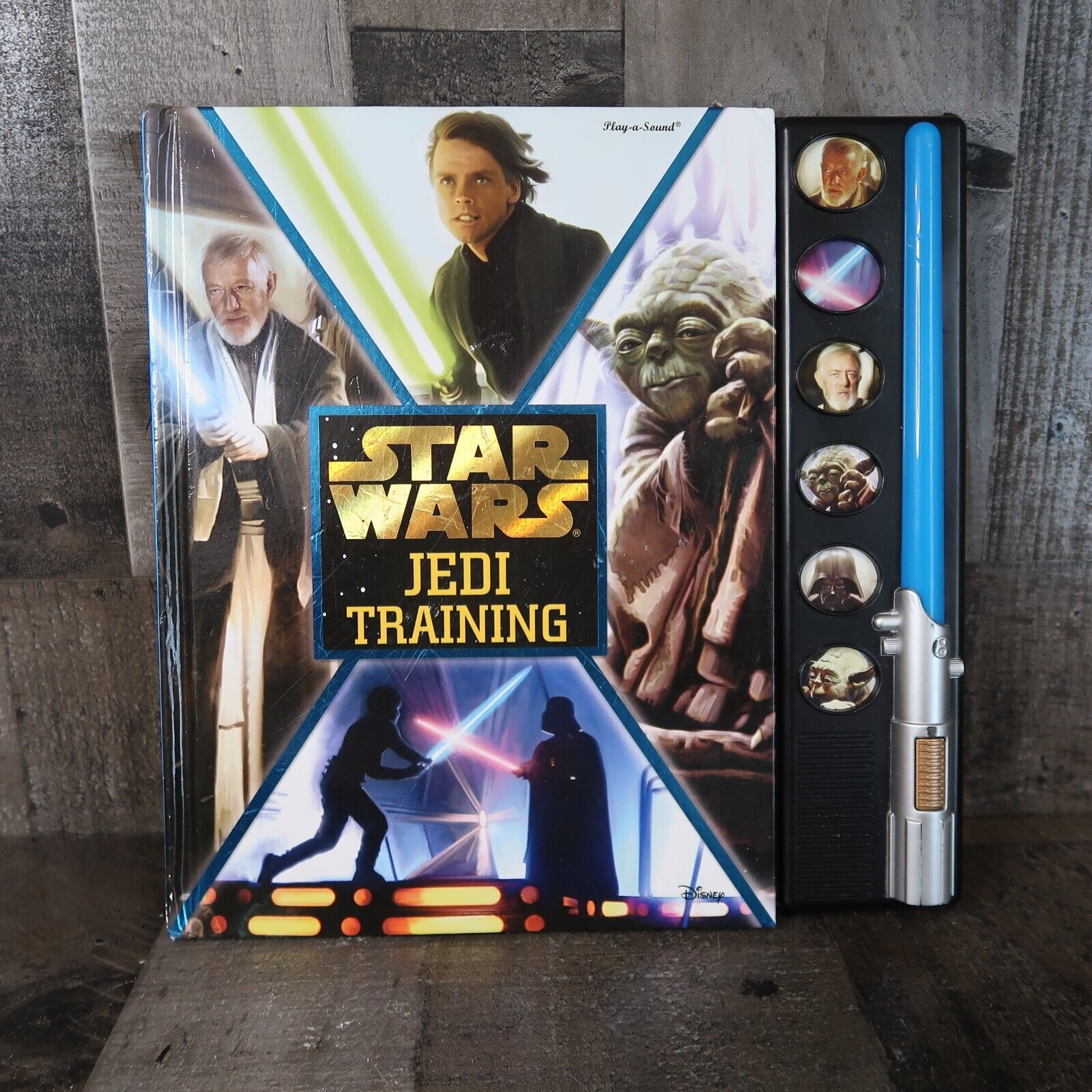 Star Wars Jedi Training Battery Operated Book Lights Up & Has Sounds