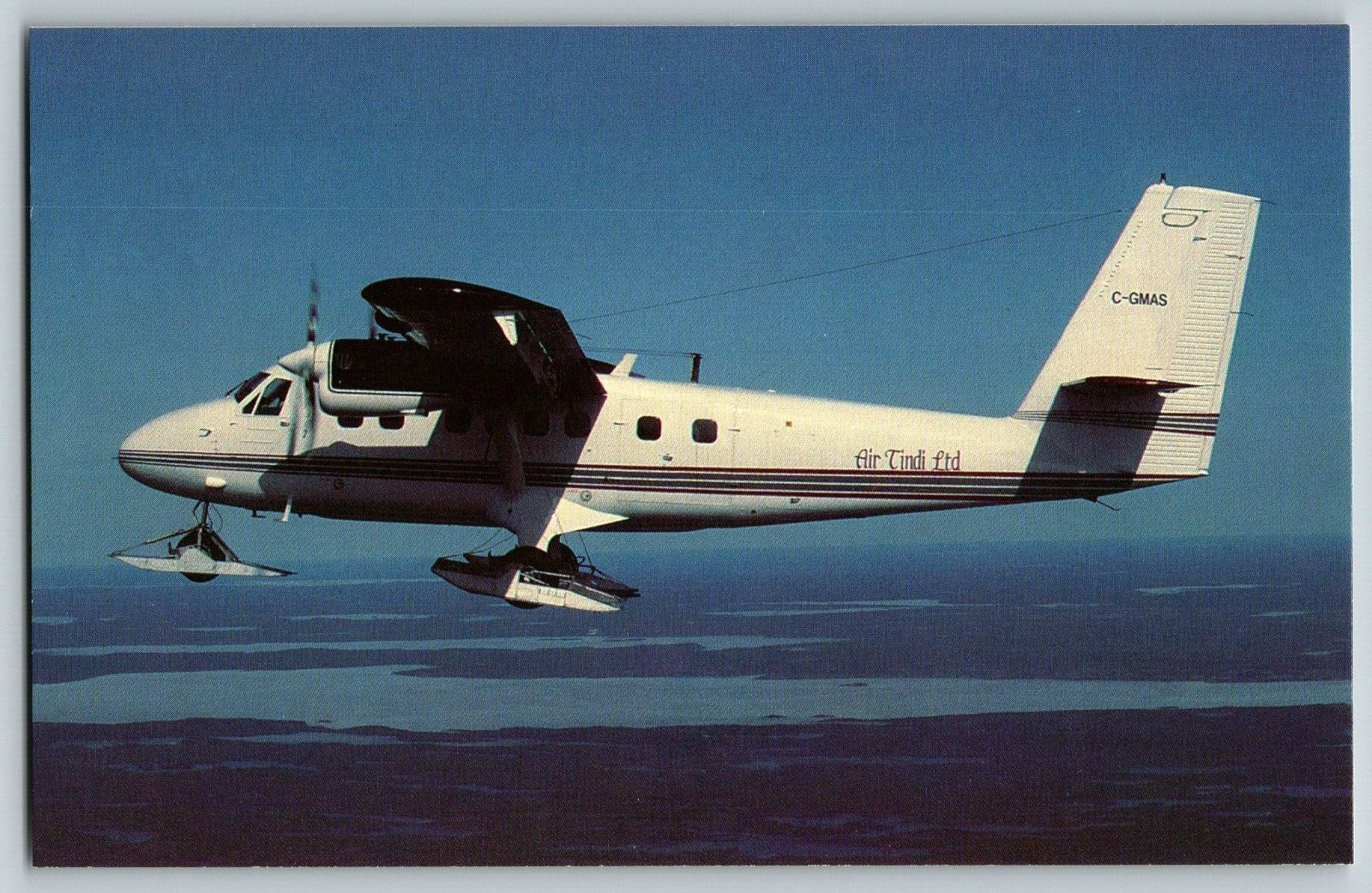 Air Tindi, Ltd. Dehavilland DHC 6 Twin Otter 300 - Airplane - Vintage Postcard