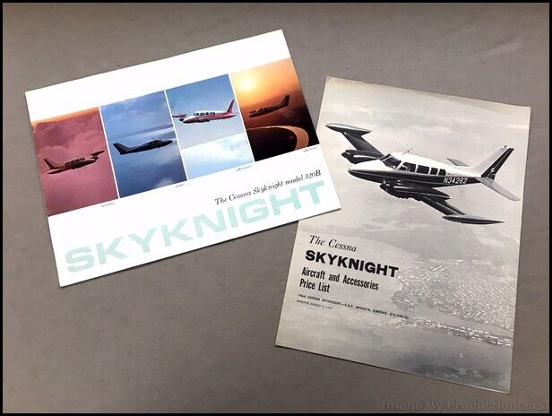 1964 Cessna Skyknight Airplane Aircraft Vintage  Brochure Catalog and Price List