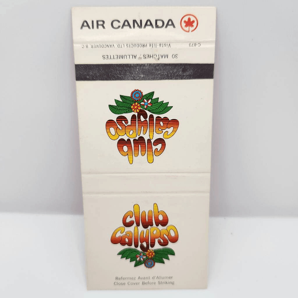 Vintage Matchcover Air Canada Club Calypso