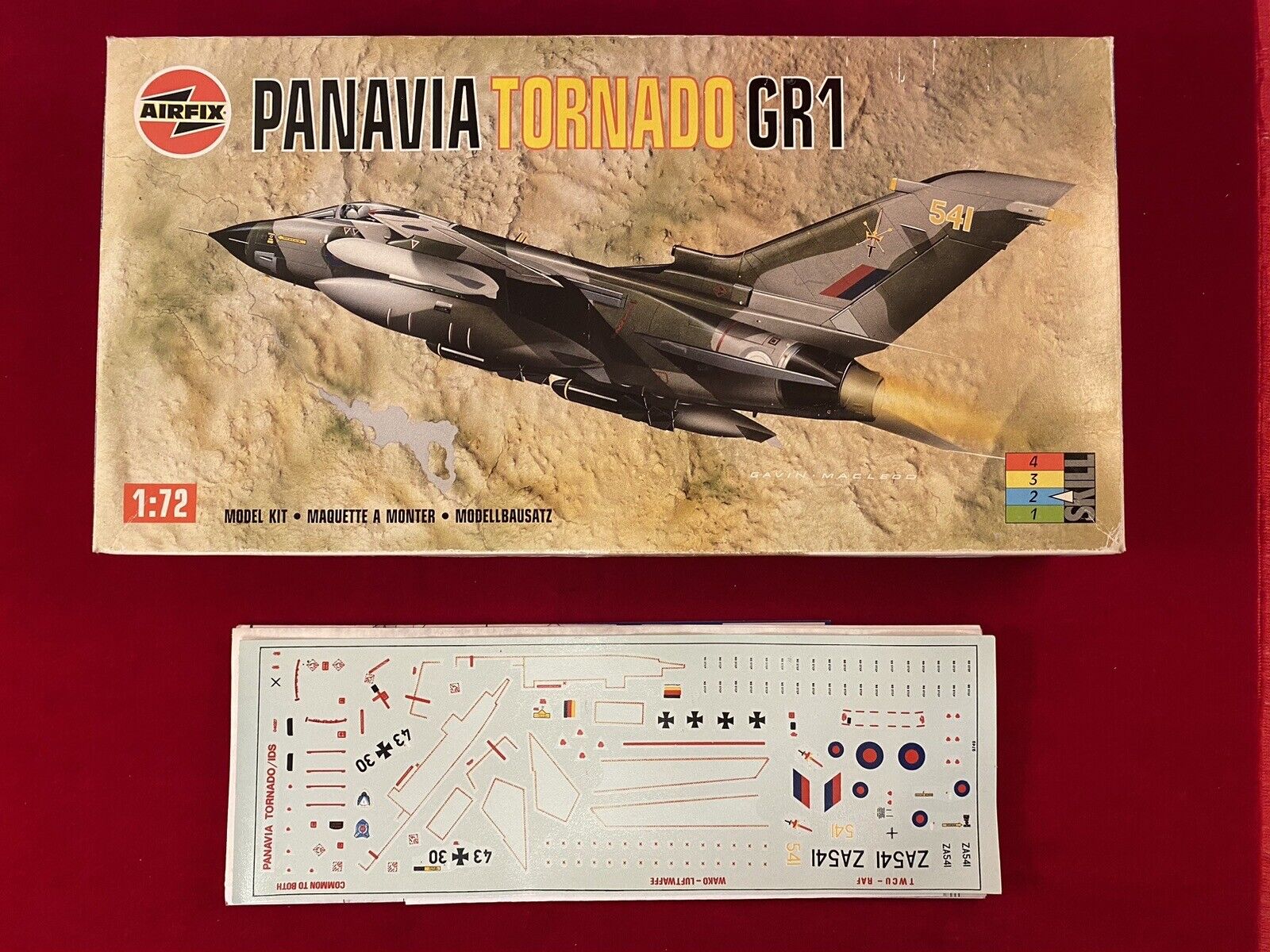 Box + Decals Only - 1/72 Scale Airfix Panavia Tornado IDS RAF + Luftwaffe