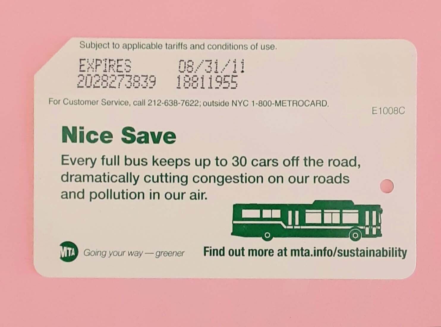 Metrocard Nice Save