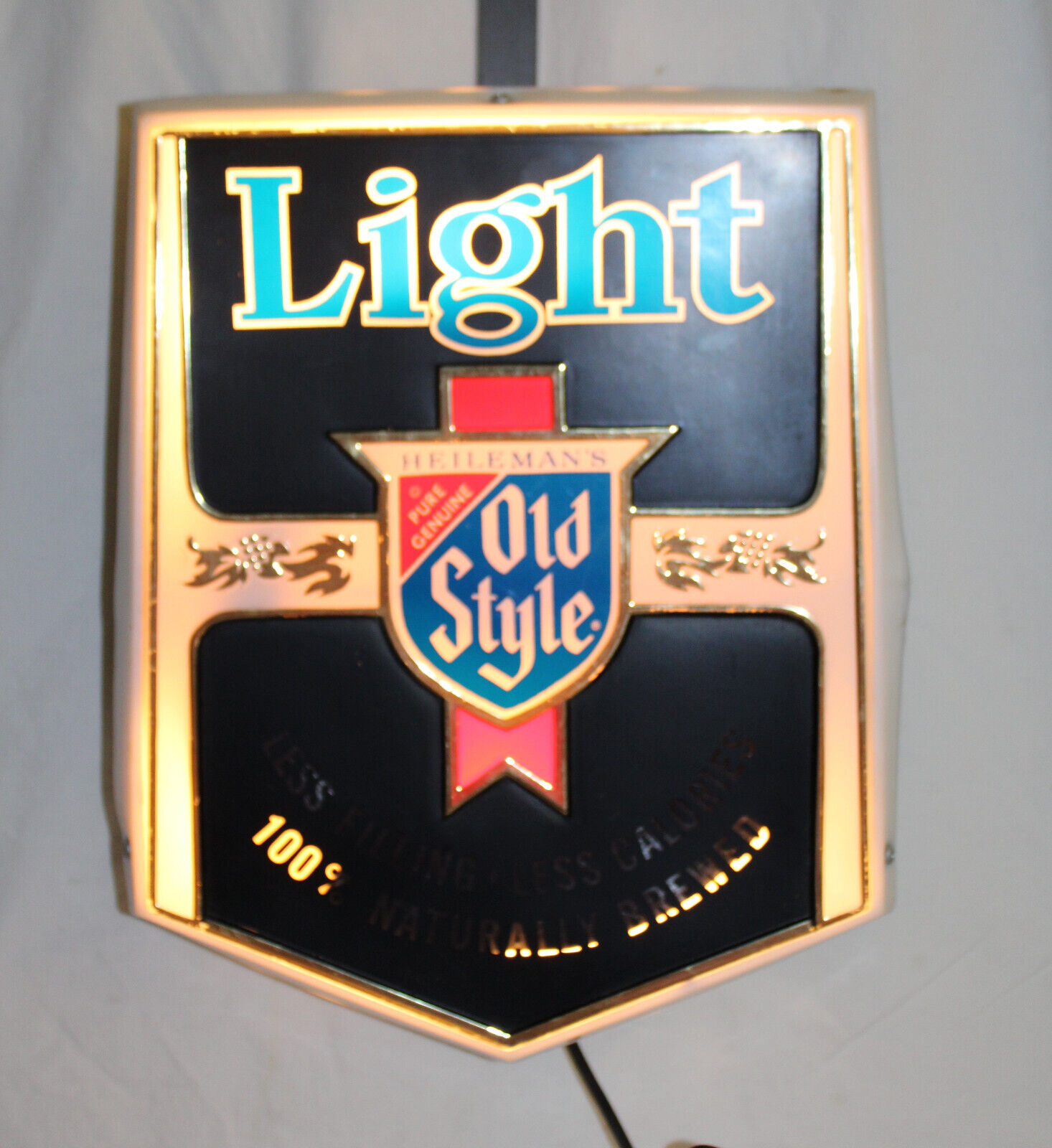 Vintage 1981 Heileman's Old Style Light Beer Lighted Motion Sign