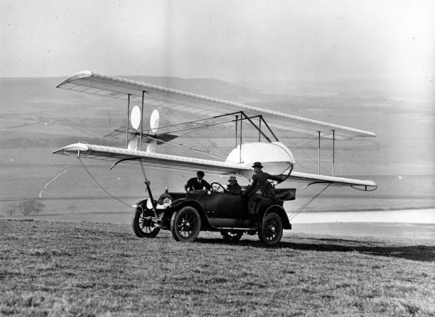 1922 A Fokker Glider Being Transported By Car To The Ilford Old Photo