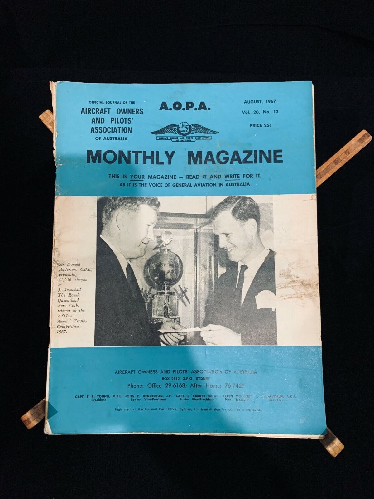 Aircraft Owners and Pilots\' Association magazine, 1967, AOPA, vintage, aviation