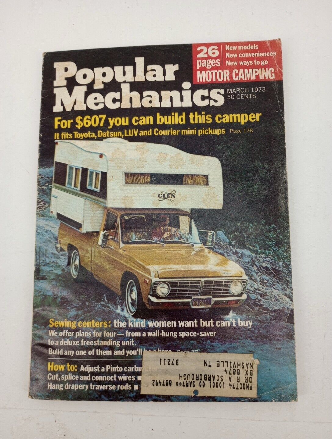 Vtg Popular Mechanics March 1973 Magazine Motor Camping