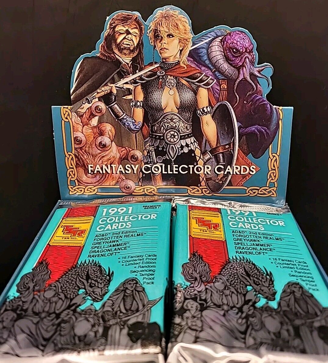 TSR Advanced Dungeons & Dragons 1991 Fantasy Collectors Cards 36 Packs Full Box