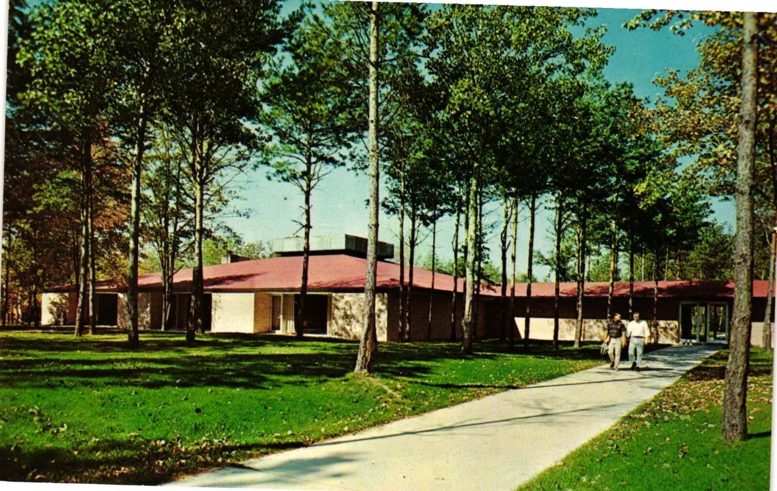 Vintage Postcard- Dow Commons, Northwood Institute, Midland, MI